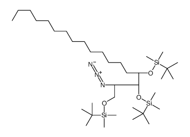 (2S,3S,4R)-2-Azido-1,3,4-tri-O-[(tert-butyldimethylsilyl)oxy]octadecane Structure