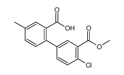 2-(4-chloro-3-methoxycarbonylphenyl)-5-methylbenzoic acid Structure