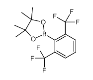 2-[2,6-bis(trifluoromethyl)phenyl]-4,4,5,5-tetramethyl-1,3,2-dioxaborolane Structure