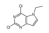2,4-dichloro-5-ethyl-5H-pyrrolo[3,2-d]pyrimidine结构式