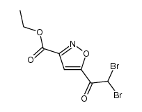 ethyl 5-(2,2-dibromoacetyl)isoxazole-3-carboxylate Structure