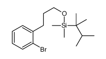 3-(2-bromophenyl)propoxy-(2,3-dimethylbutan-2-yl)-dimethylsilane Structure