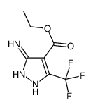 5-氨基-3-三氟甲基-4-吡唑甲酸乙酯结构式