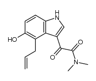 5-hydroxy-4-(2-propenyl)indole-3-N,N-dimethylglyoxamide Structure