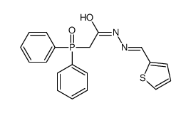 (Diphenylphosphinyl)acetic acid (2-thienylmethylene)hydrazide Structure