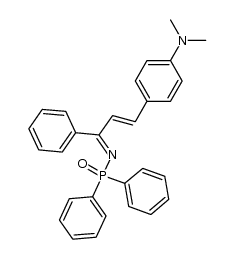 N-(diphenylphosphinyl)-3-[p-(dimethylamino)phenyl]-1-phenyl-2-propenimine Structure