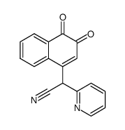 4-(2-Pyridylcyanomethyl)-1,2-naphthoquinone结构式