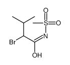 2-bromo-3-methyl-N-methylsulfonylbutanamide结构式