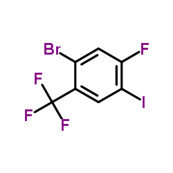 2-Bromo-4-fluoro-5-iodobenzotrifluoride Structure