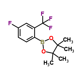 4-Fluoro-2-(trifluoromethyl)phenylboronic acid pinacol ester结构式