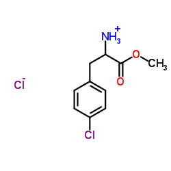 4-氯-DL-苯丙氨酸甲酯盐酸盐结构式