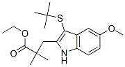 ethyl 3-(3-(tert-butylthio)-5-Methoxy-1H-indol-2-yl)-2,2-diMethylpropanoate Structure