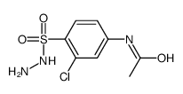 N-[3-氯-4-(肼基磺酰基)苯基]乙酰胺结构式