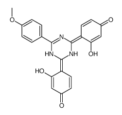 3-hydroxy-4-[4-(2-hydroxy-4-oxocyclohexa-2,5-dien-1-ylidene)-6-(4-methoxyphenyl)-1H-1,3,5-triazin-2-ylidene]cyclohexa-2,5-dien-1-one picture