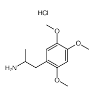 2,4,5-Trimethoxyamphetamine hydrochloride Structure