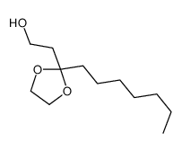 2-(2-heptyl-1,3-dioxolan-2-yl)ethanol Structure