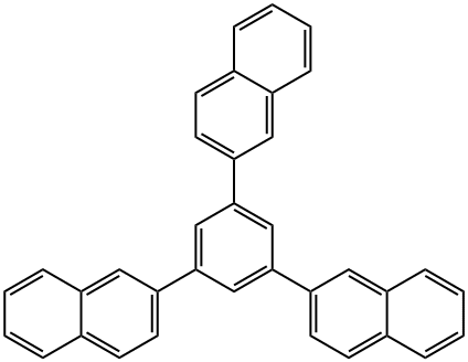 1,3,5-三(萘-2-基)苯结构式