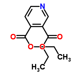 3,4-吡啶二羧酸二乙酯结构式