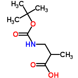 Boc-DL-3-Aminoisobutyric acid Structure