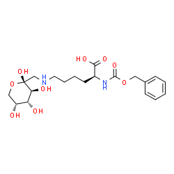 N6-(1-脱氧-D-果糖-1-基)-N2-[(苯基甲氧基)羰基]-L-赖氨酸结构式