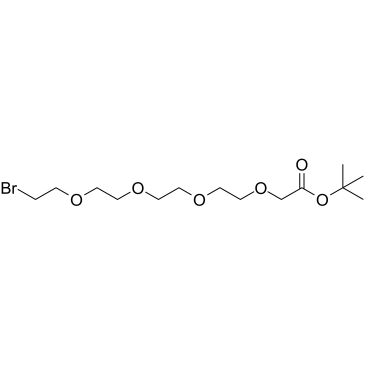 Bromo-PEG4-CH2CO2tBu structure