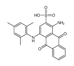 1-amino-9,10-dihydro-9,10-dioxo-4-(2,4,6-trimethylanilino)anthracene-2-sulphonic acid结构式