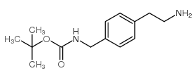 4-Boc-氨基甲基苯乙胺结构式