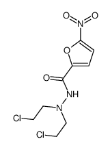 N',N'-Bis(2-chloroethyl)-5-nitro-2-furancarbohydrazide Structure