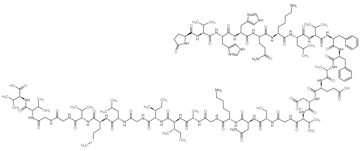 (Pyr11)-Amyloid β-Protein (11-40)结构式