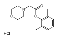(2,6-dimethylphenyl) 2-morpholin-4-ylacetate,hydrochloride结构式