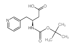Boc-(s)-3-氨基-4-(3-吡啶)丁酸结构式