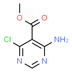 4-氨基-6-氯嘧啶-5-羧酸甲酯结构式