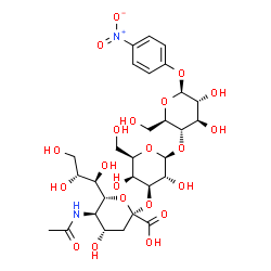 Neu5Acα(2-3)Galβ(1-4)Glc-β-pNP结构式