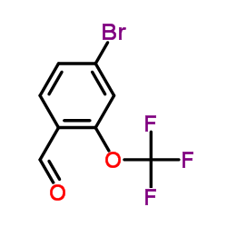 4-溴-2-(三氟甲氧基)苯甲醛结构式