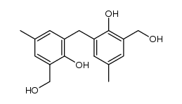 2,2'-Methylenebis[4-methyl-6-(hydroxymethyl)phenol]结构式