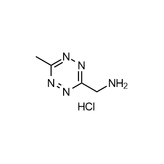 (6-Methyl-1,2,4,5-tetrazin-3-yl)methanamine hydrochloride Structure
