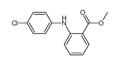 N-(4-chlorophenyl)anthranilic acid methyl ester Structure