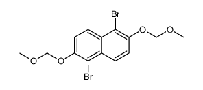 1,5-二溴-2,6-双(甲氧基甲氧基)萘结构式