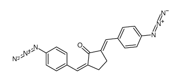 2,5-bis[(4-azidophenyl)methylidene]cyclopentan-1-one结构式