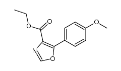 ethyl 5-(4-methoxyphenyl)oxazole-4-carboxylate结构式