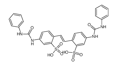 4,4'-bis(3-phenylureido)-2,2'-stilbenedisulphonic acid Structure