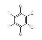 1,2,3,4-tetrachloro-5,6-difluorobenzene Structure