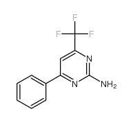 2-氨基-4-苯基-6-三氟甲基嘧啶结构式