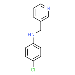4-氯-N-(吡啶-3-基甲基)苯胺结构式