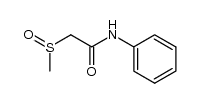 methanesulfinyl-acetic acid anilide Structure