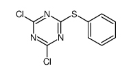 2,4-dichloro-6-phenylsulfanyl-1,3,5-triazine Structure