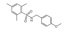 N-(4-methoxybenzyl)-2,4,6-trimethylbenzenesulfonamide结构式