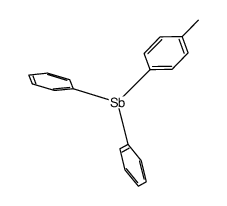 DIPHENYL(O-TOLYL)ANTIMONY(III) Structure