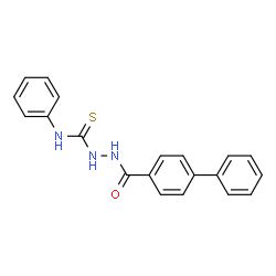 2-(4-Biphenylylcarbonyl)-N-phenylhydrazinecarbothioamide structure