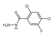 2,4-dichloro-5-fluorobenzoic acid hydrazide结构式
